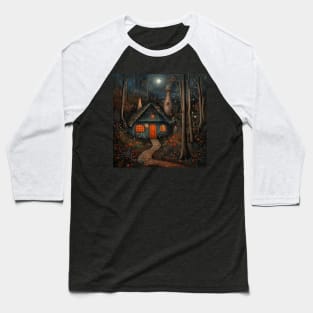 Cottage In The Woods Baseball T-Shirt